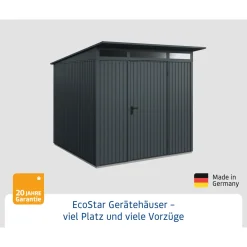 EcoStar Gerätehaus Trend-PTyp 2RAL7016 1 flg
