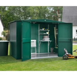 EcoStar Gerätehaus Trend-STyp 3RAL6005 2 flg