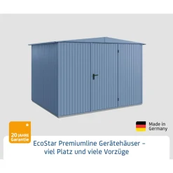 EcoStar Gerätehaus Trend-STyp 3RAL5014 1 flg
