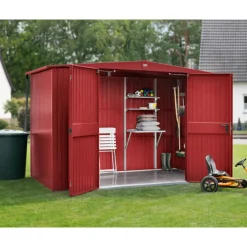 EcoStar Gerätehaus Trend-STyp 3RAL3004 2 flg