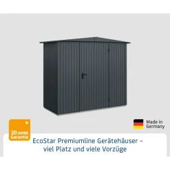 EcoStar Gerätehaus Trend-STyp 1RAL7016 1 flg