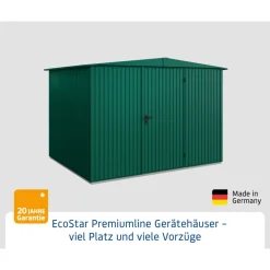 EcoStar Gerätehaus Trend-STyp 3RAL6005 1 flg
