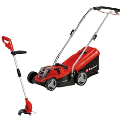 Einhell Akku-Rasenmäh-Set GE-CM 18/33 Li - Kit 4-teilig