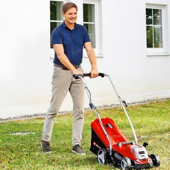 Einhell Akku-Rasenmäh-Set GE-CM 18/33 Li - Kit 4-teilig