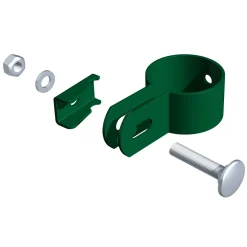 Endschelle verzinkt grün