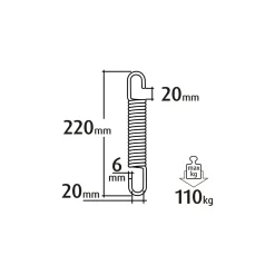 Feder für Hängesitz