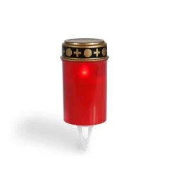 Flower Power LED Outdoor Grablampe mit Dorn SPINA RED 7 x 13 cm Kunststoff