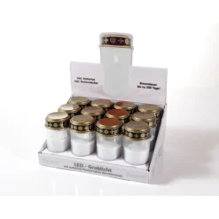 Flower Power LED Outdoor Grablampe mit Dorn SPINA WHITE 7 x 13 cm Kunststoff