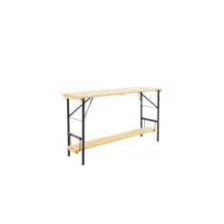 Fussbrett für Stehtische 200 x 27 cm Natur