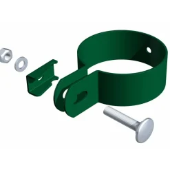 GAH Alberts Endschelle verzinkt grün für Pfosten 60 mm
