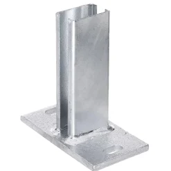 GAH Alberts Pfostenfuß f Profilrohrpfosten 60 x 40 feuerverzinkt