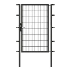 GAH Alberts Stabgitter-Einzeltor anthrazit-feuerverzinkt 1000 x 1600/2100 mm zum Einbetonieren