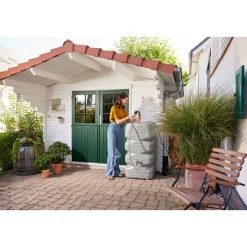 Garantia Gartentank Cubus 340 Liter betongrau