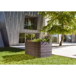 Garantia Hochbeet Ergo Quadro 2 L 75 Wood, inkl. FLORA Wassersparsystem