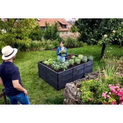 Garantia Hochbeet Ergo Quadro U L 75 Wood, inkl. FLORA Wassersparsystem