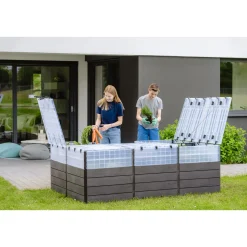 Garantia Hochbeet Ergo Quadro TurboPlus U L 80t Wood, inkl. FLORA Wassersparsystem