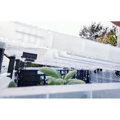 Garantia Hochbeet Ergo Quadro TurboPlus L 80 Stone, inkl. FLORA Wassersparsystem