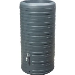 Garantia Regentonne Nordic 2in1 300 Liter graphite grey inkl. Pflanzschale