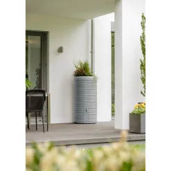 Garantia Regentonne Nordic 2in1 300 Liter steingrau inkl. Pflanzschale