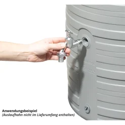 Garantia Regentonne Nordic 2in1 300 Liter steingrau inkl. Pflanzschale