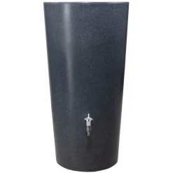 Garantia Regentonne Stone 2in1 210 Liter lava inkl. Pflanzschale