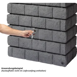 Garantia Wandtank Rocky Junior 300 Liter dark granite