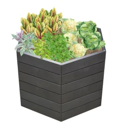 Garantia Hochbeet ERGO L 75 Stone inkl FLORA