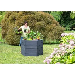 Garantia Hochbeet ERGO L 75 Stone inkl FLORA