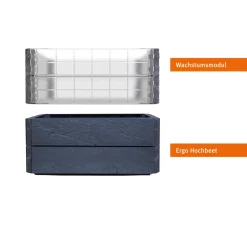 Garantia Hochbeet ERGO QUADRO Turbo S 50 Stone inkl FLORA