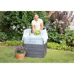 Garantia Hochbeet ERGO QUADRO TurboPlus M 85 Wood inkl FLORA