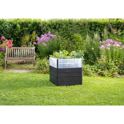 Garantia Hochbeet Ergo Quadro Turbo 75 mit Wachstumsmodul 420 L grau