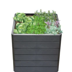 Garantia Hochbeet ERGO QUADRO L 75 Stone inkl FLORA