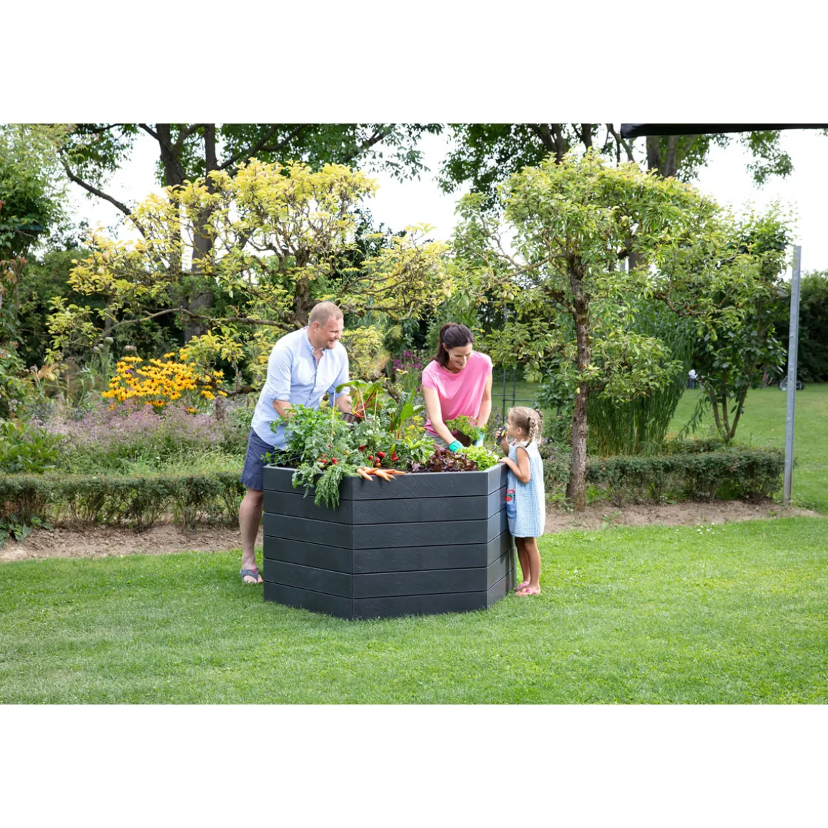 Garantia Hochbeet ERGO XL 75 Stone inkl FLORA