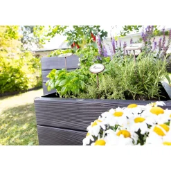 Garantia Hochbeet-System Ergo Quadro anthrazit Größe M