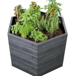 Garantia Hochbeet-System ERGO XL 6 Paneele inkl Verbinder wood