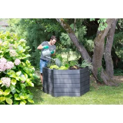 Garantia Hochbeet-System ERGO XL 6 Paneele inkl Verbinder wood