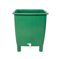 Garantia Regentonne eckig 210 L grün inkl Deckel und Auslaufhahn