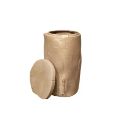 Garantia Regentonne Woodstock Baumstamm 400 L hellbraun