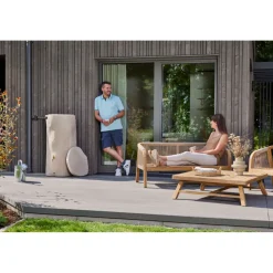 Garantia Regentonne Woodstock Baumstamm 250 L dunkelbraun