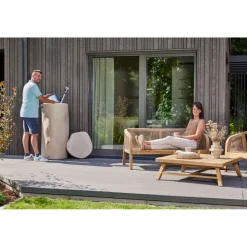 Garantia Regentonne Woodstock Baumstamm 250 L dunkelbraun