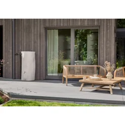 Garantia Regentonne Woodstock Baumstamm 250 L grau