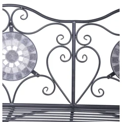 Garden Pleasure Bank JALUA Stahl, schwarz