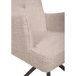 Garden Pleasure Drehstuhl ZEVIO, hellgrau, 2er Set Rostfreier Stahl, pulverbesch.