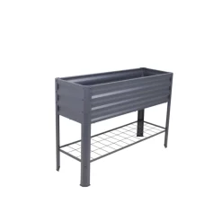 Garden Pleasure Hochbeet LILLIA, mit Vlies Metall pulverbeschichtet, anthrazit