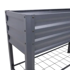 Garden Pleasure Hochbeet LILLIA, mit Vlies Metall pulverbeschichtet, anthrazit