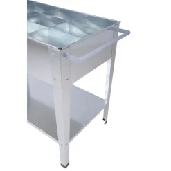 Garden Pleasure Mobiles Hochbeet MARIEGOLD Stahl verzinkter, mit 12 Einsätzen