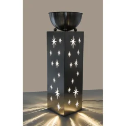 Garden Pleasure Sternensäule Edelstahl, Sternenmotiv, silber