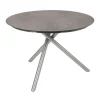 Garden Pleasure Tisch SIENNA rund Edelstahl / Kunststoff HPL, grau