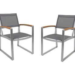 Garden Pleasure Tischgruppe AVA 5-tlg. Aluminium, Nonwood, Kunststoffgewebe