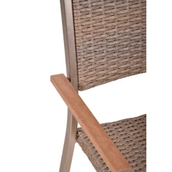 Garden Pleasure Tischgruppe FLORENCE, 9tlg. Aluminium, Nonwood, Kunststoffgefleht